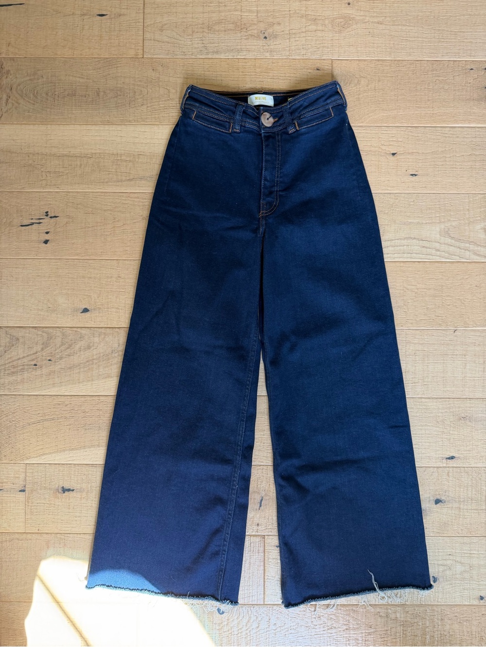 Maeve High-Rise Wide-Leg Jeans - Dark Indigo